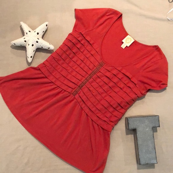 Anthropologie Rio Rao top Burnt orange Small - Picture 1 of 6